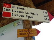 13 Il sent. 'Val Gerona-Monte Alben' ben segnalato